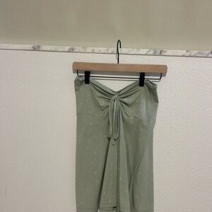 Patagonia Green Wrap Tank Top with Tie Front